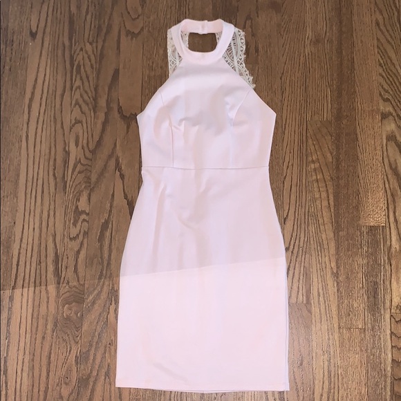 Blush Lulus Mini Homecoming Dress - Picture 3 of 5